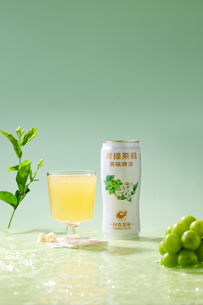 熊猫体育青提茉莉果味啤酒650ml罐装