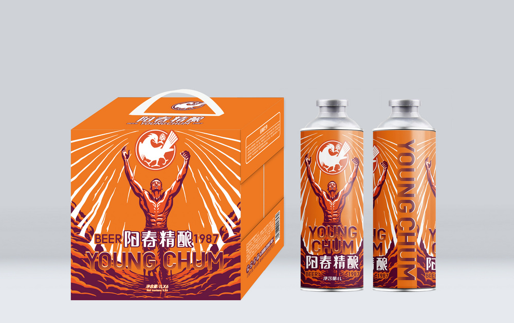 熊猫体育精酿啤酒1L 罐装