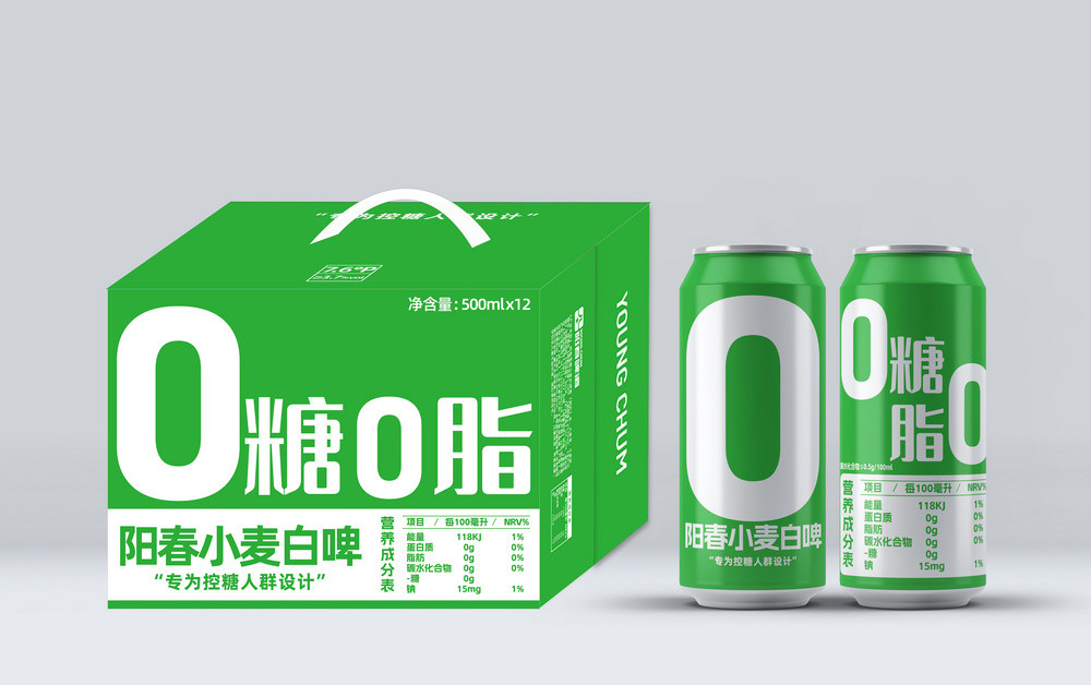 熊猫体育小麦白啤500ml罐装