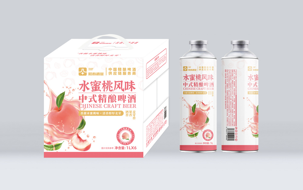 熊猫体育中式精酿果味啤酒-水蜜桃
