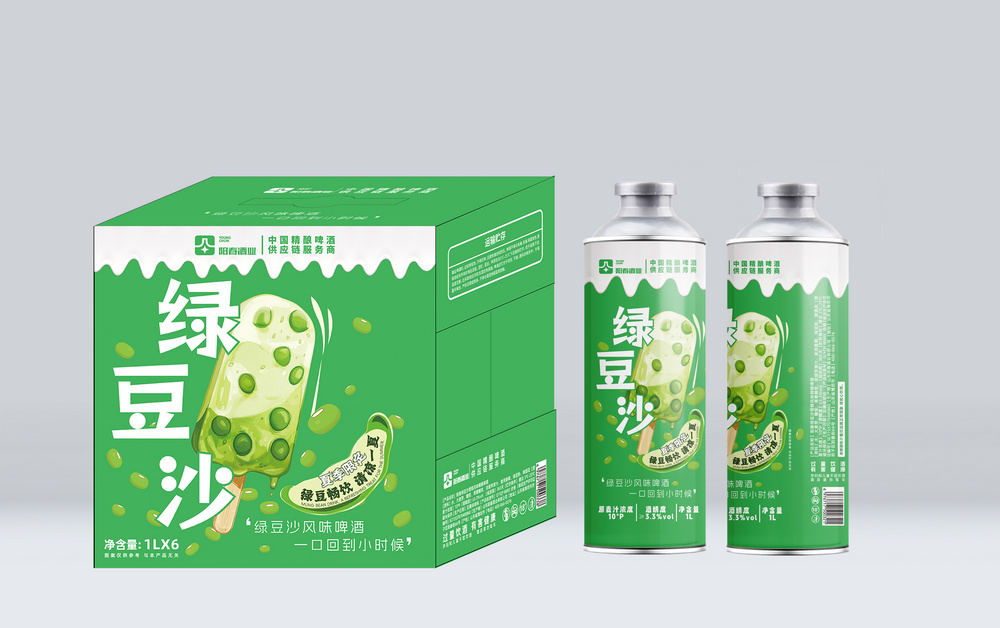 熊猫体育中式精酿果味啤酒-绿豆沙